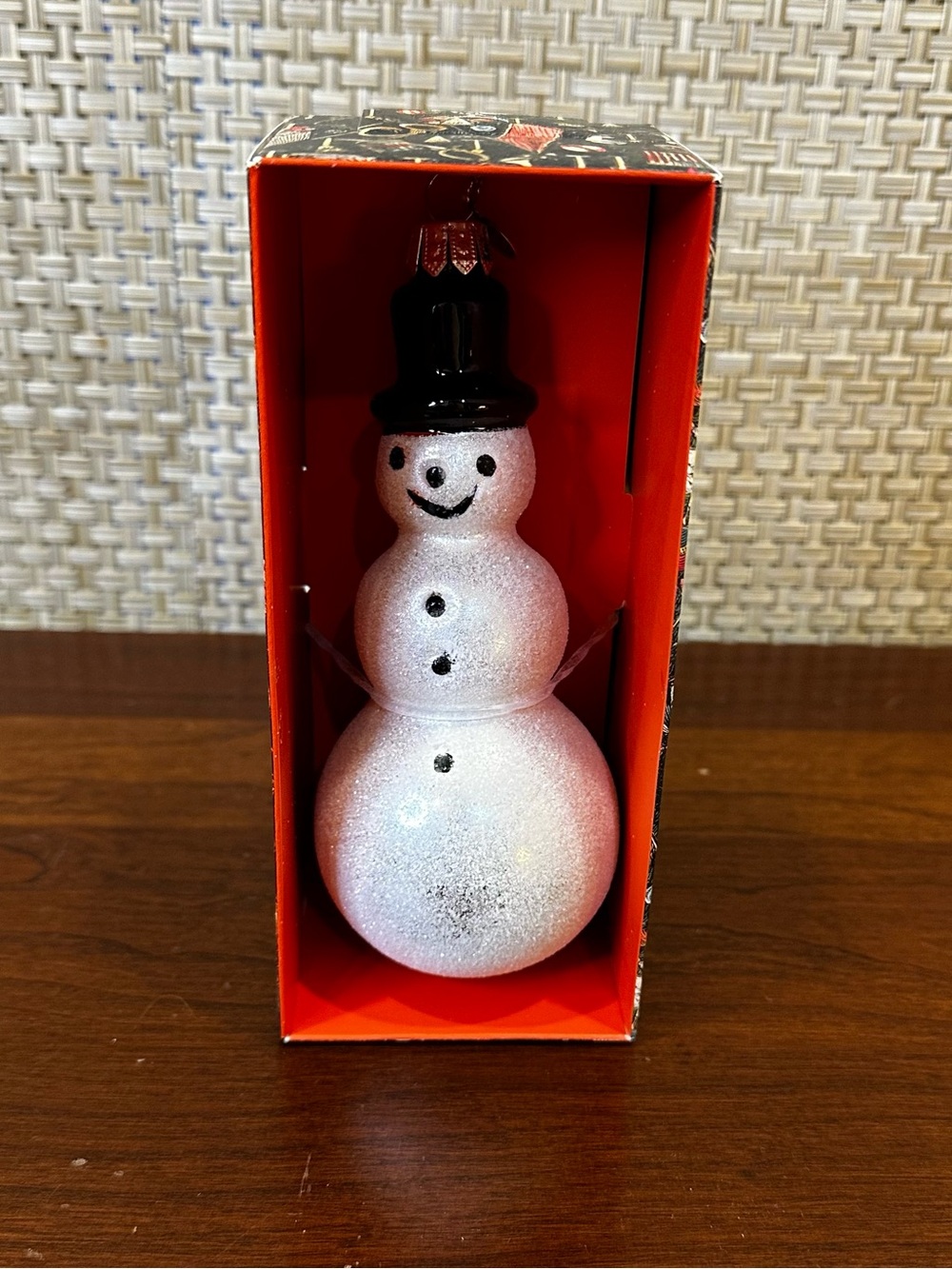 🎄🌟HP🌟NIB John Derian for Target Blown Glass Snowman Christmas Ornament